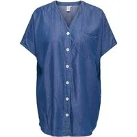 ONLY CARMAKOMA Kurzarmbluse CARBEA S/S TUNIC DNM GUA