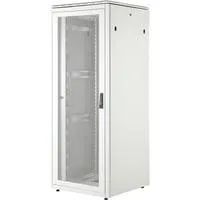 Netzwerkschrank Unique Serie - 800x800 mm (BxT), IT-Schrank hellgrau, 42 Höheneinheiten