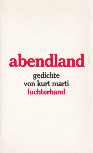 Abendland: Gedichte