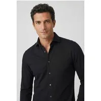 Marc O'Polo Langarmhemd Shaped Fit, mit feiner Piqué-Struktur