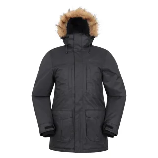 Mountain Warehouse Herren Gorge II Lange Jacke (Schwarz)