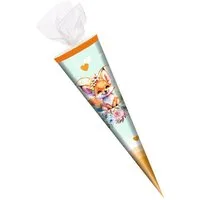 Livepac Office Schultüte Schultüte / Zuckertüte / 35cm / rund / Tüllverschluss / "Fuchs"