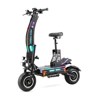 [EU DIRECT] HALO KNIGHT T107 MAX Electric Scooter With Seat 50Ah 72V 8000W Motor Recommended Top Speed 25KM/H 13 Inches