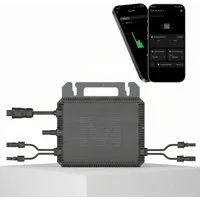 SUNNIVA Wechselrichter MARSTEK 800 W MST-MI0800, (2× MPPT, IP67 wetterfest, WiFi & App-Überwachung, Plug-&-Play Balkonkraftwerk Inverter)
