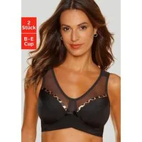 petite fleur by Lascana Entlastungs-BH (Packung, 2 Stück) ohne Bügel mit modischem, transparenten Mesh Einsatz