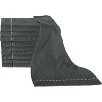 Erwin Müller Gästehandtuch Gästetuch "Mannheim" 10er-Pack, Frottier, Walk-Frottier Uni