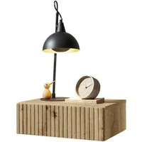 Schlafkontor Nachtkommode Taboni Nachttisch, Nachtkonsole mit Push-to-open, Wandmontage