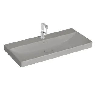 VitrA New Metropole Waschtisch wandgebunden rechteckig 100 x 47 cm mit Hahnloch,7529B476-7210 7529B476-7210