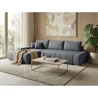 Beautysofa Ecksofa Draco L mit Schlaffunktion, in pflegeleichten Stoffen, Bettkasten