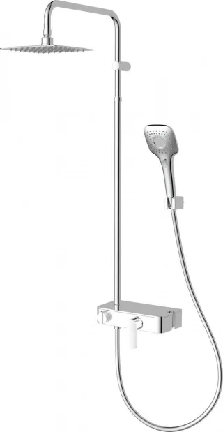 Neuesbad Duschsystem, mit Brausearmatur, mit Ablage, verchromt NB1DENAC01WM1