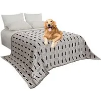 BTTO Ecksofahusse Sofadecke Chenille L Form,Sofa Überzug Überwurfdecke mit Geometrisch, 1/2 Stück,Tagesdecke 