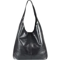 ITALYSHOP24 Schultertasche Made in Italy Damen Leder Wildleder Tasche Umhängetasche Beuteltasche, Premium Business Echtleder Shopper Bag leicht groß klassisch geräumig