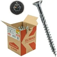 Klimas Schraube Senkkopfschraube für holz - weiß, (500 St)