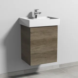 Sanipa 3way Waschtischunterbau zu Villeroy & Boch Collaro Waschtisch mit 1 Tür, Eiche-Nebraska SM83137