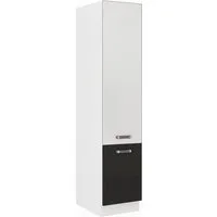 Küchen-Preisbombe Vorratsschrank 40 cm Küche Omega Schwarz Weiss Küchenzeile Einbauküche Küchenzeile