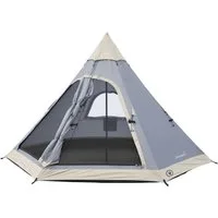Skandika Tipi-Zelt, (2 Eingänge mit Doppeltüren mit Moskitonetz, Robuste Tragetasche)