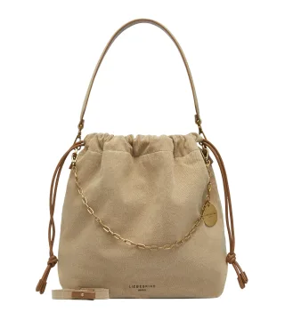 Liebeskind Berlin - Denim Lya II Hobo M sandfarben - Gr. - OS