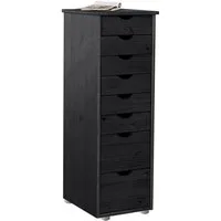 OTTO home Kommode Gava, massives Kiefernholz, mit vielen Stauraummöglichkeiten, Breite 34 cm
