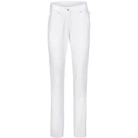 GREIFF 5-Pocket-Hose Greiff CARE Damen Jeanshose 5-Pocket-Style Regular-Fit Weiß