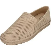 TOMS SANTIAGO Espadrille Almond Diamond Perforated Suede