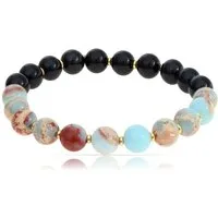Made by Nami Armband Edelstein Chakra Armband für Damen aus Steinen, Geschenke für Frauen
