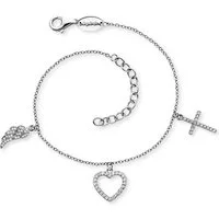 Engelsrufer Silberarmband Engelsrufer Damen-Armband 925er Silber 68 Zirkonia, Modern