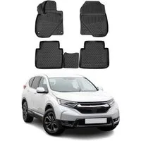 OMAC Auto-Fußmatten für Honda CR-V 2018-2022 Schwarz 4 tlg TPE (4 St), für Honda CR-V 2018-2022 Honda CR-V 2018-2022, Antirutsch,Wasserfest,Einfache Installation