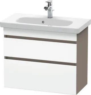 Duravit DuraStyle Waschtischunterbau wandhängend Weiß & Basalt Matt 730x368x610 mm - DS649901843 DS649901843
