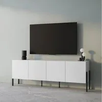 OTTO home Kommode Jukon,Breite 200 cm, moderne grifflose Kommode,4 Türen, Sideboard, Anrichte viel Stauraum, push-to-open-Funktion