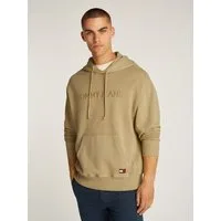 Tommy Jeans Hoodie TJM RLX TJ LABEL HOODIE mit großer Logostickerei