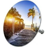 Sanilo Badewannenstöpsel Fort Lauderdale, Ø 7.2 cm, hochwertig, universell, mit Motiv, 100% wasserdicht