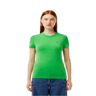 Lacoste - T-Shirt für Damen, Rundhalsausschnitt, Schmal (Grün)