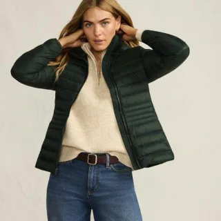 Ultraleichte verstaubare Daunenjacke Wanderweight in Petite-Größe, Damen, size: petite, Grün, Nylon, by Lands' End