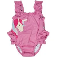 Sterntaler® Badeanzug UV-Schutz 50+ Badeanzug Einhorn (1-St) Badeanzug mit Einhorn-Print & Rüschen, Windeleinsatz bis 86/92