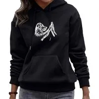 Banco Kapuzensweatshirt Damen Hund Dog Unifarben Sweet Heart Unifarben Größen XS - 6XL Hoodie