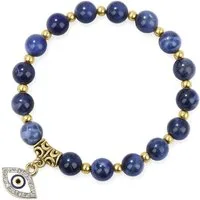Saraswati Armband Armband "Evil Eye", mit Sodalit- und Resinperlen, Ø6-12cm (18-34cm), e