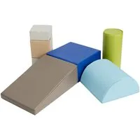 COSTWAY Schaumstoff Kletterblöcke Spielbausteine, (6 St), für Kinder zum Klettern