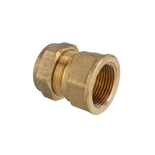 KWC Klemmringverschraubung Messing, Muffen-Verschraubung 15x3/4IG 300037