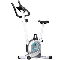 HMS Heimtrainer Magnetisches Stationäres Fahrrad Fitness Sport Cardiotraining, Einfach zu Bedienen, mit Handyhalterung
