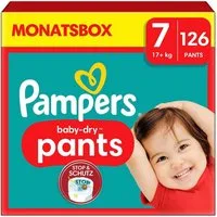 Pampers Windeln Monatsbox baby-dry pants, Gr.7 (17+ kg) 126 Stück