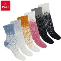 Footstar Kuschelsocken Plüschsocken für Damen & Herren Socken (6 Paar)