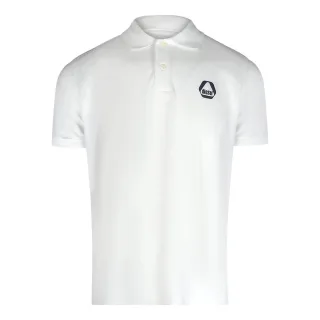 Diesel - Weißes Poloshirt mit kleinem dreieckigen Logo