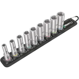 Wera Belt B Deep 1 Steckschlüsseleinsatz-Satz, 3/8"-Antrieb, 9-teilig - 05004545001
