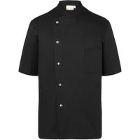 Karlowsky Fashion Kochjacke KARLOWSKY Herren Kochjacke GUSTAV Kurzarm Druckknöpfe Schwarz