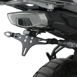 R&amp;G Kennzeichenhalter Heckumbau CF Moto 450 MT Bj.2024-2026 inkl. LED / plug&amp;play / eintragungsfrei