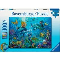Ravensburger Puzzle Abenteuer unter Wasser, 100 Puzzleteile, 100 XXL-Teile, Made in Germany