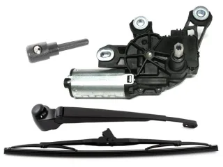 Heckscheibenwischer Heckwischer Motor Scheibenwischer Spritzdüse KOMPLETT SET 1J6955711 1J0955711B 3B9955985A für VW Passat 3B 3BG B5 / Skoda Octavia 1U Combi