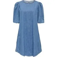 ONLY Jeanskleid ONLTIANA (1-tlg) Drapiert/gerafft