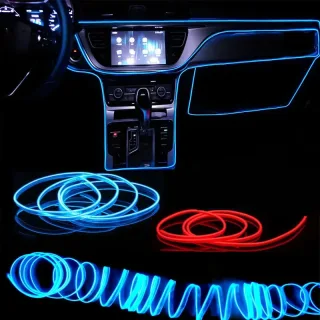 5M USB Car Atmosphere Light LED Light Bar Atmosphere Light Line Car Interior LED Decorative Lamp EL Wiring Neon Strip DI