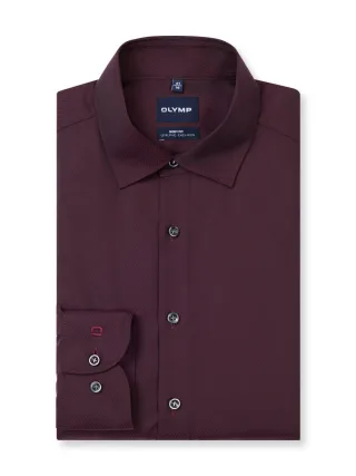 OLYMP - Body Fit Businesshemd lila/rot - Gr. - 41